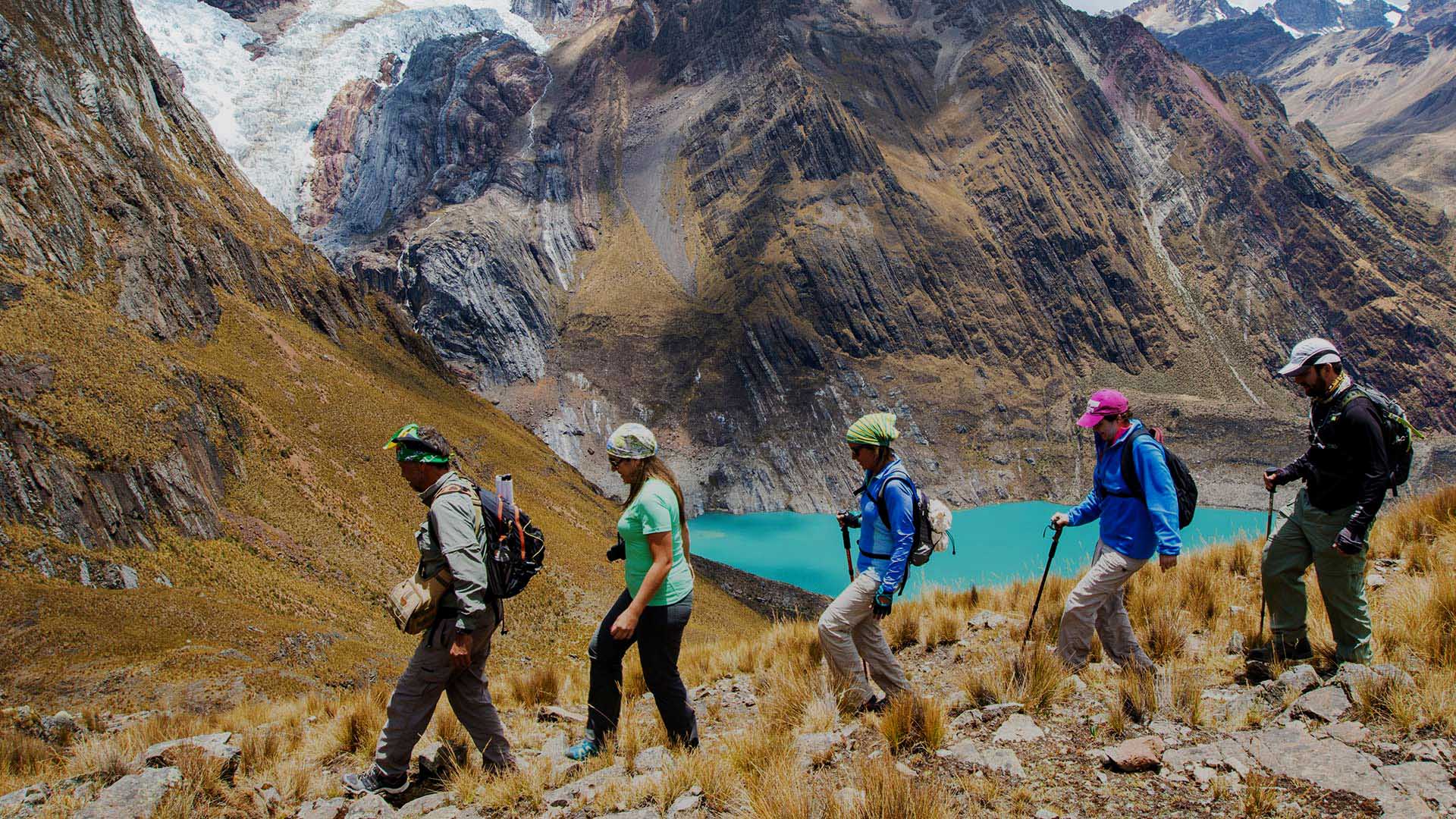 Ancash Peru, reflection of the mountains